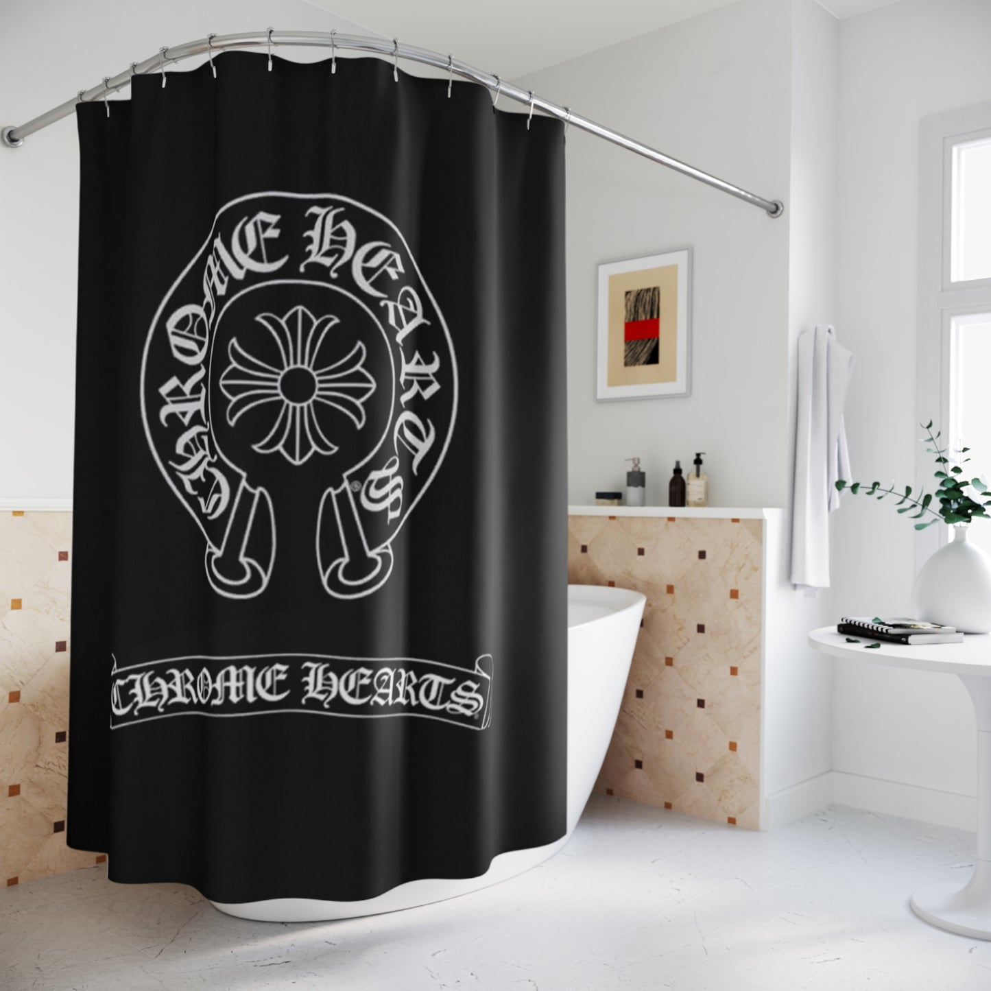 Chrome Hearts Shower Curtain