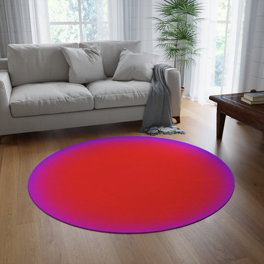 AREA RUG- Vibrant Aura Modern Colorful Stylish Boho Chic Decor, Round Rug, Floor Mat, Bohemian Room Accent, Home