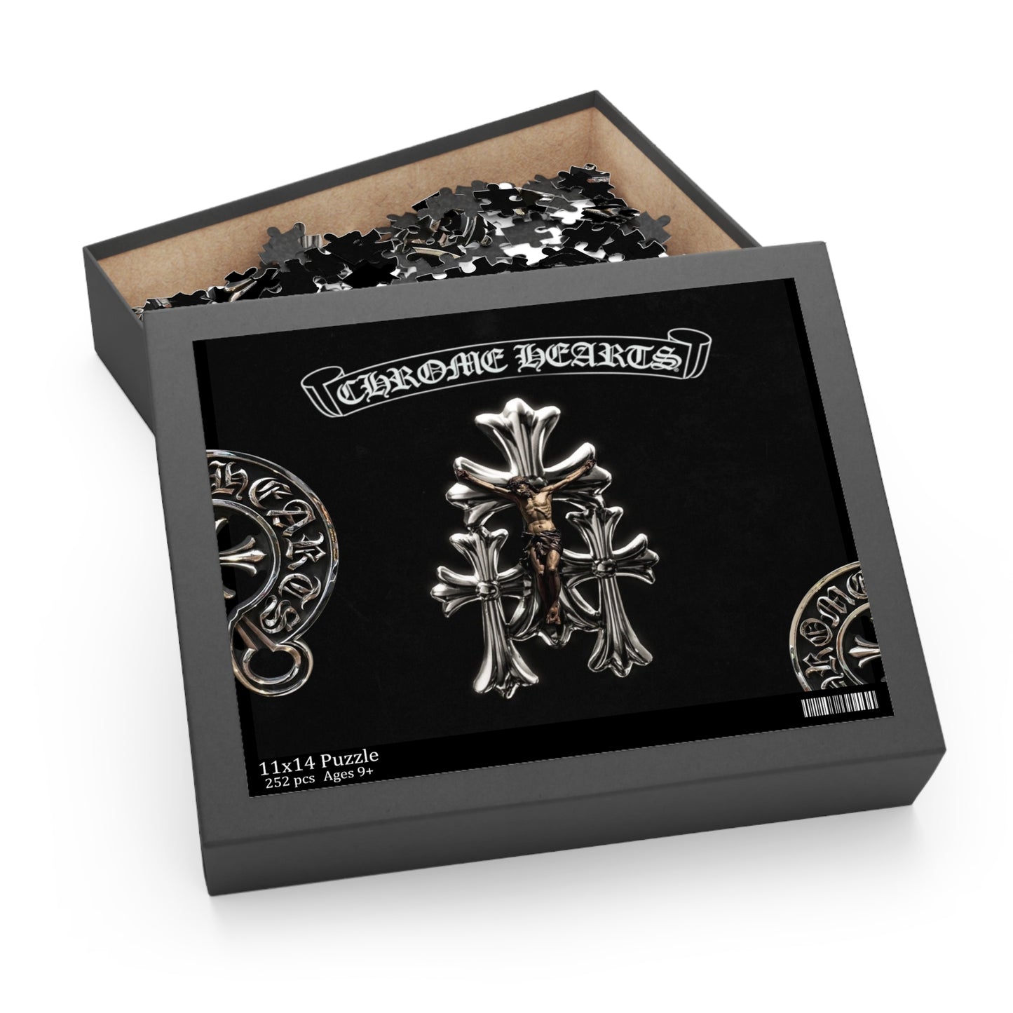 Chrome Hearts Themed Puzzle - 500-Piece Jigsaw with Gothic Designs