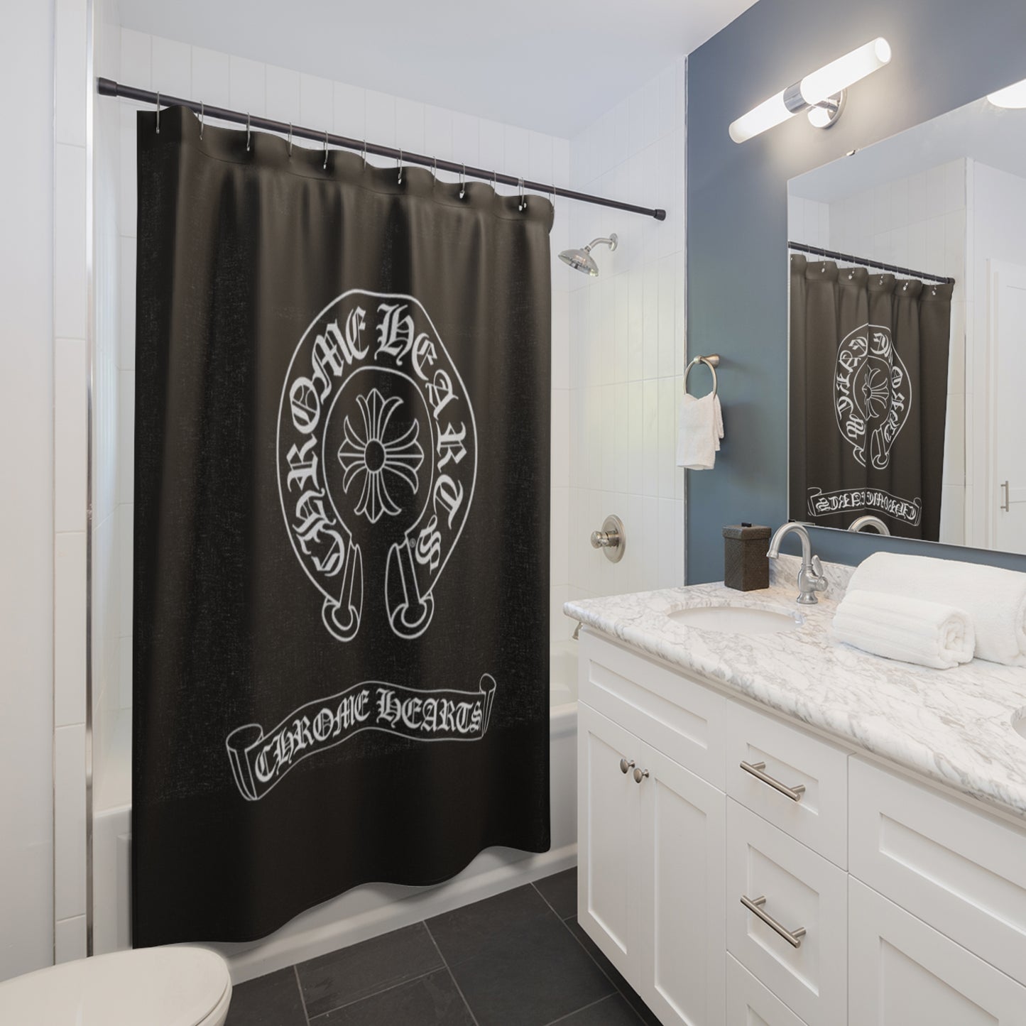 Chrome Hearts Shower Curtain