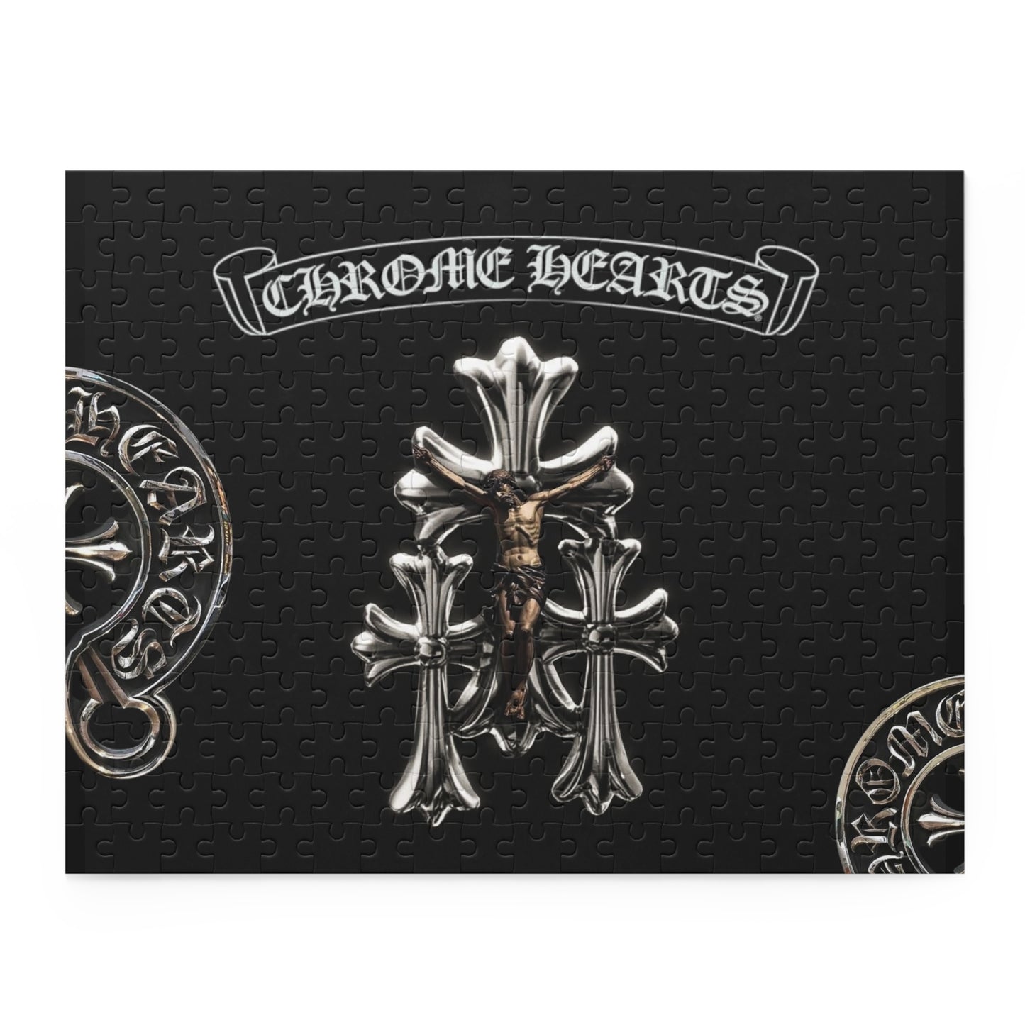 Chrome Hearts Themed Puzzle - 500-Piece Jigsaw with Gothic Designs