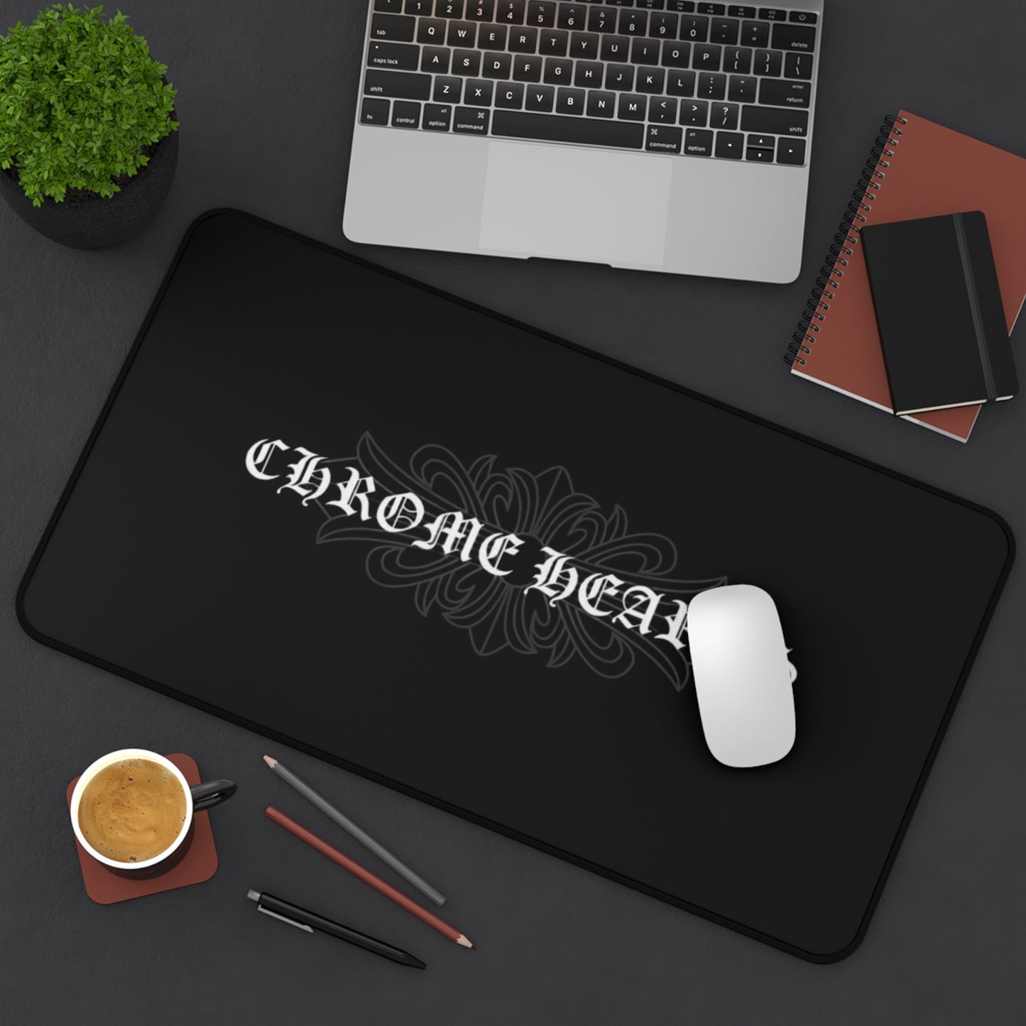 Desk Mat - Chrome Hearts