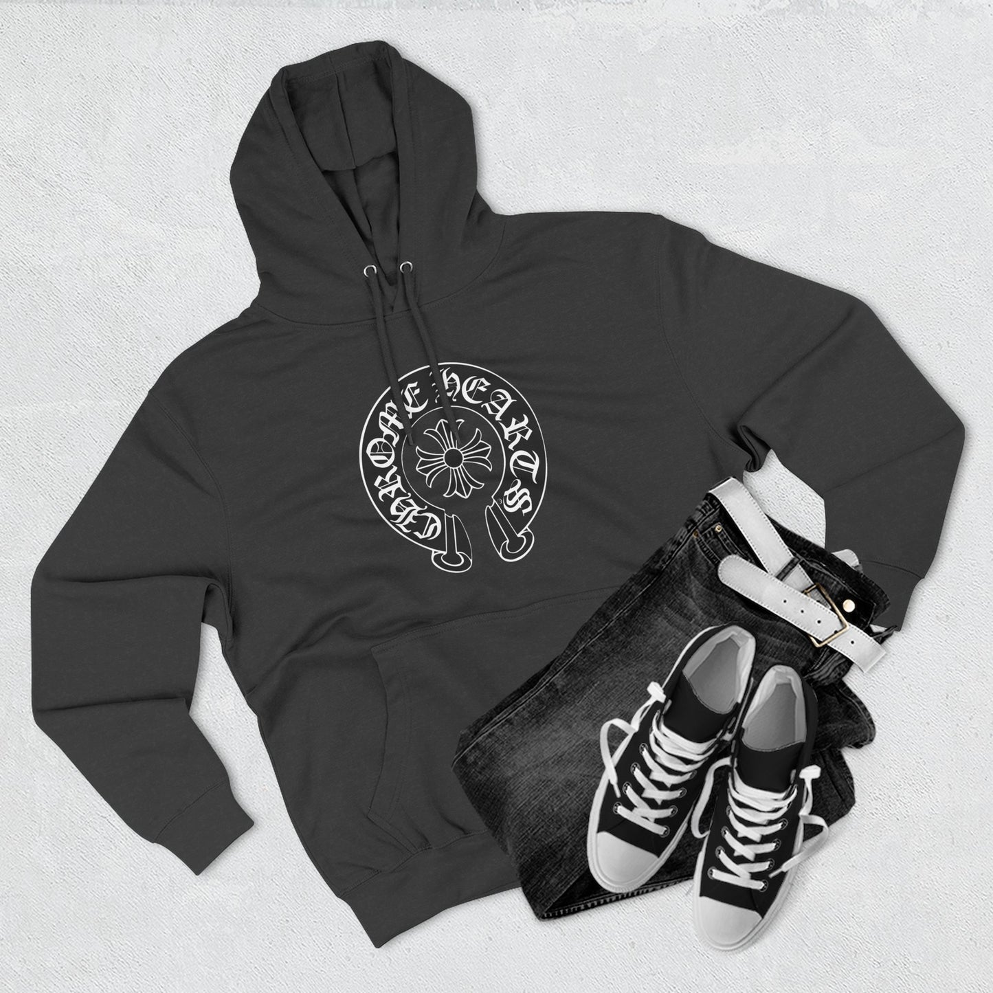 Fleece Hoodie - Chrome Hearts Design